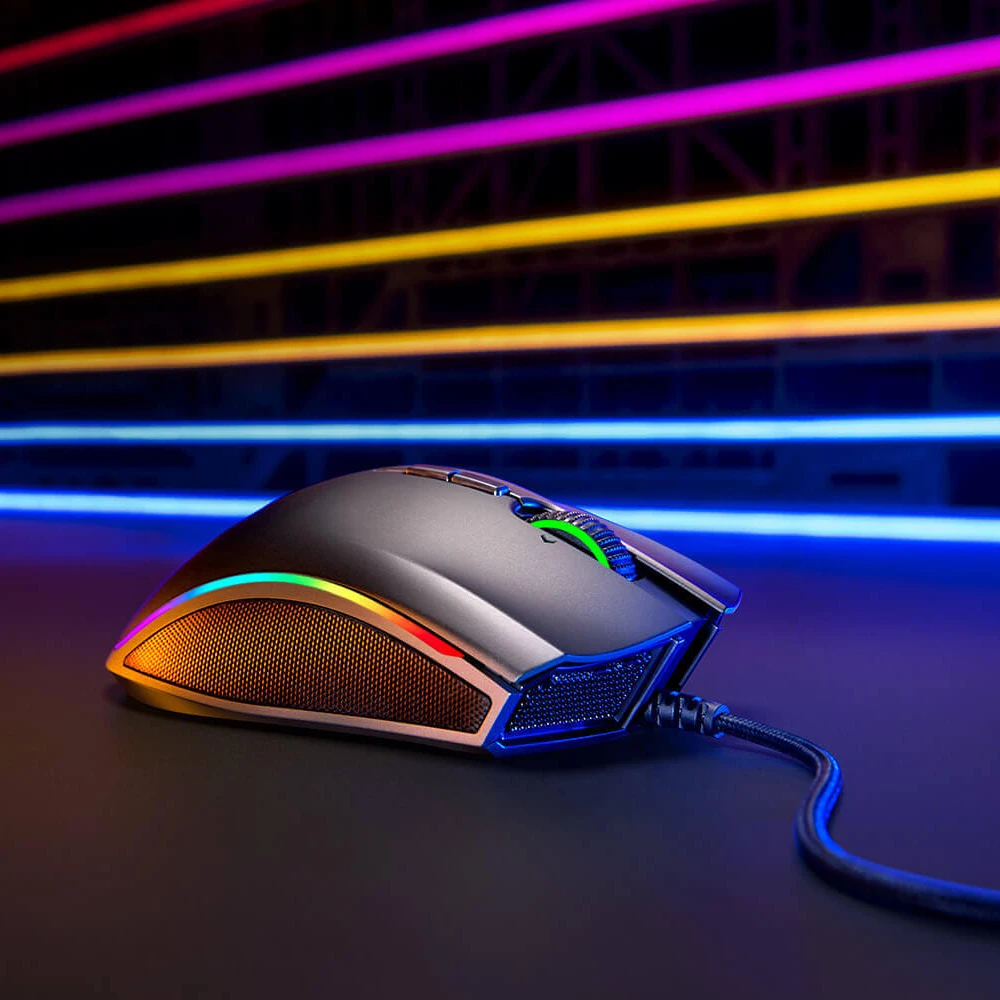 Razer Mamba Elite Проводная игровая мышь 16000 dpi 5G Оптический сенсор Chroma легкая эргономичная игровая мышь для ПК геймера ноутбука