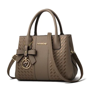 

Fashion Women Bag hanbag PU Leather Handbags Shoulder Crossbody Bags for Women Messenger Bags Designer Twill Hoop Tote Bag