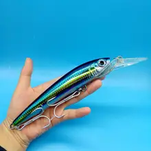HOOFISH 5PCS/LOT Huge Minnow Fishing Lure 89G/180MM 5COLORS Deep Sea Trolling Fishing bait onerous lure