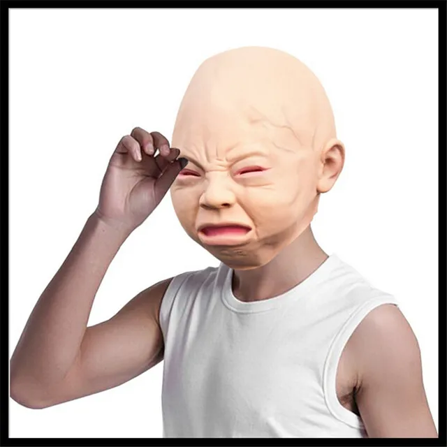 free shipping latex scary crying mask costume halloween full head