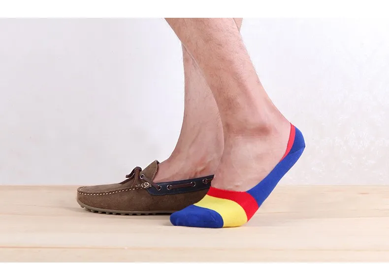 Распродажа, мужские носки-тапочки, тонкие невидимые хлопковые полосатые носки, мужские летние носки высокого качества