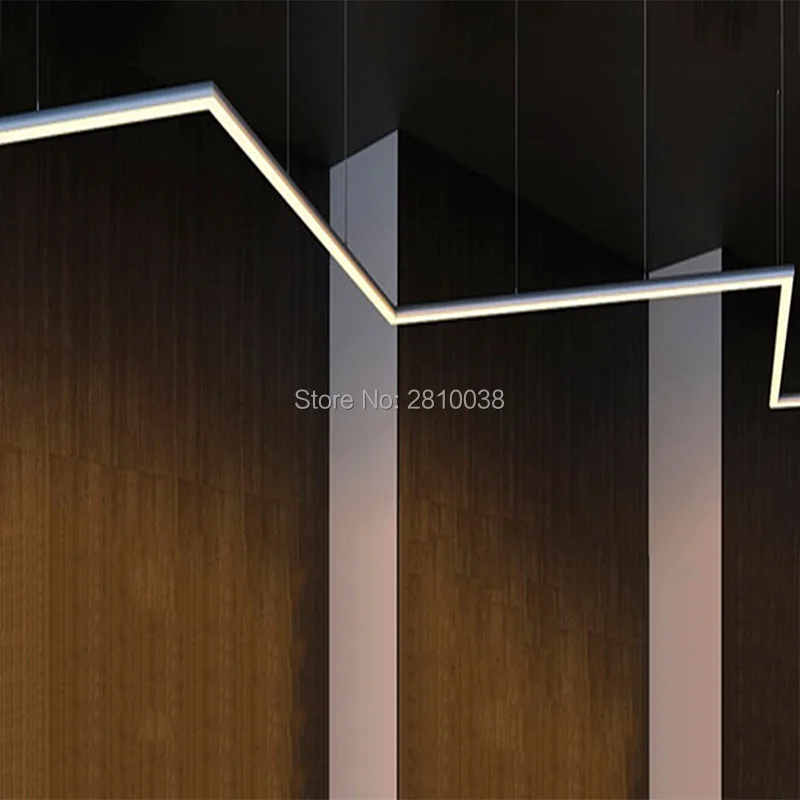 10 X1 M Sets/Lot 6063 alloy aluminium profile for led strips and U channel profile for ceiling or pendant lighting
