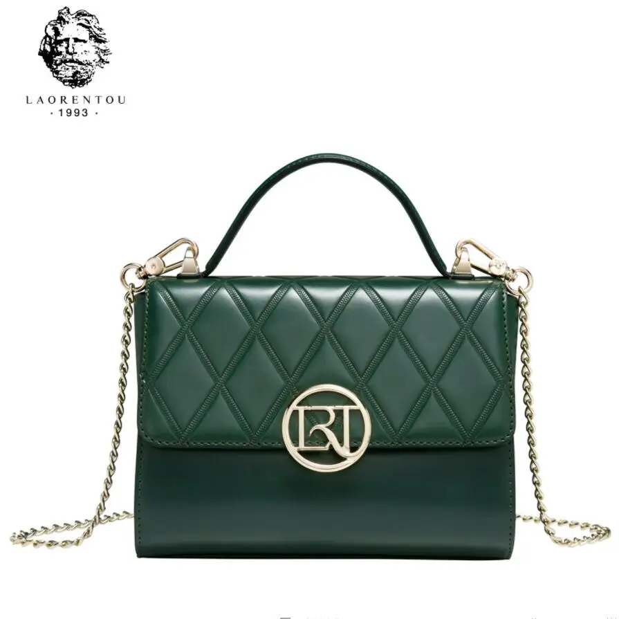

New LAORENTOU brand luxury handbags women bags designer fashion chains mini bag women leather handbags shoulder Crossbody bag