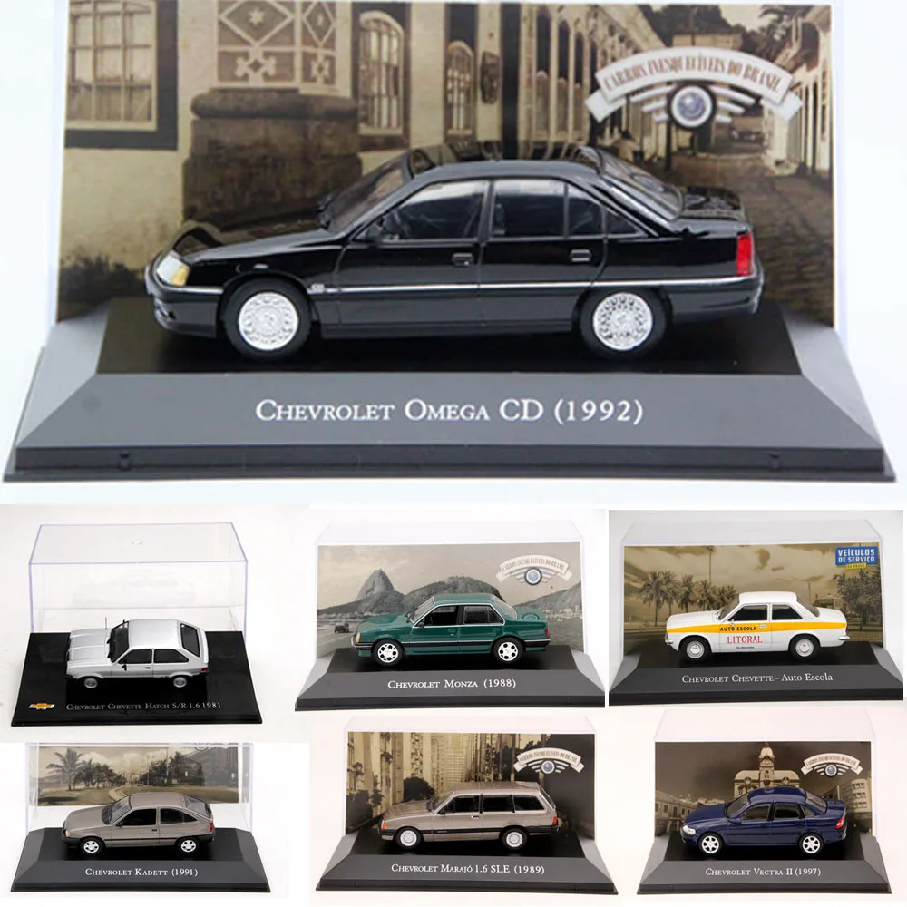  IXO 1:43 FOR Chevrolet Luxe Kadett Hatch Vectra GP Corsa Marajo Kadett Omega Monza Classic Prisma I