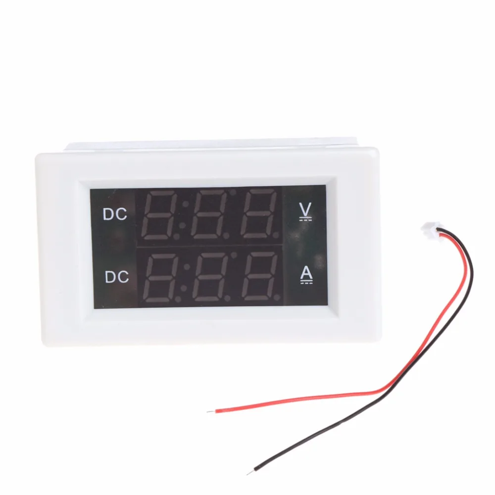 Digital Voltmeter DC 100V 20A Dual Ammeter Volt Amp Gauge Meter Red+Green LED Tester Tools 2 Color Digital Voltmeter DC 100V 20A Dual Ammeter Volt Amp Gauge Meter Red+Green LED Tester Tools 2 Color