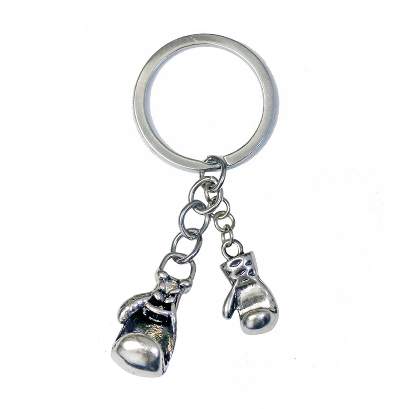 

GYM Keychains Personalized Boxing Glove Dangle Key Chains Sports Fitness Stainless Steel Keychain For Men Gift Fathers Day Gifts