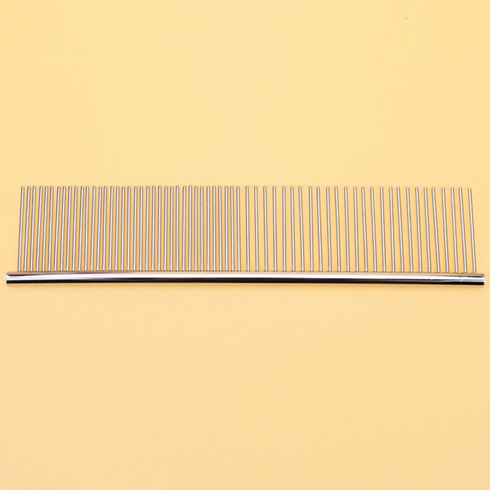 1PC Sliver Pet Cat Dog Puppy Long Haired Fur Grooming Metal Comb Pet Beauty Tool New Dog Cat Cleaning Brush Grooming
