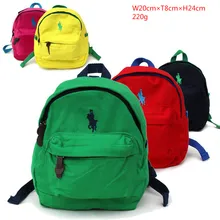 Famous Brand Polo Backpacks Girls Boys Kindergarten Canvas School Bags Kids Small Backpacks Baby Infantil Harness Backpack Sac A