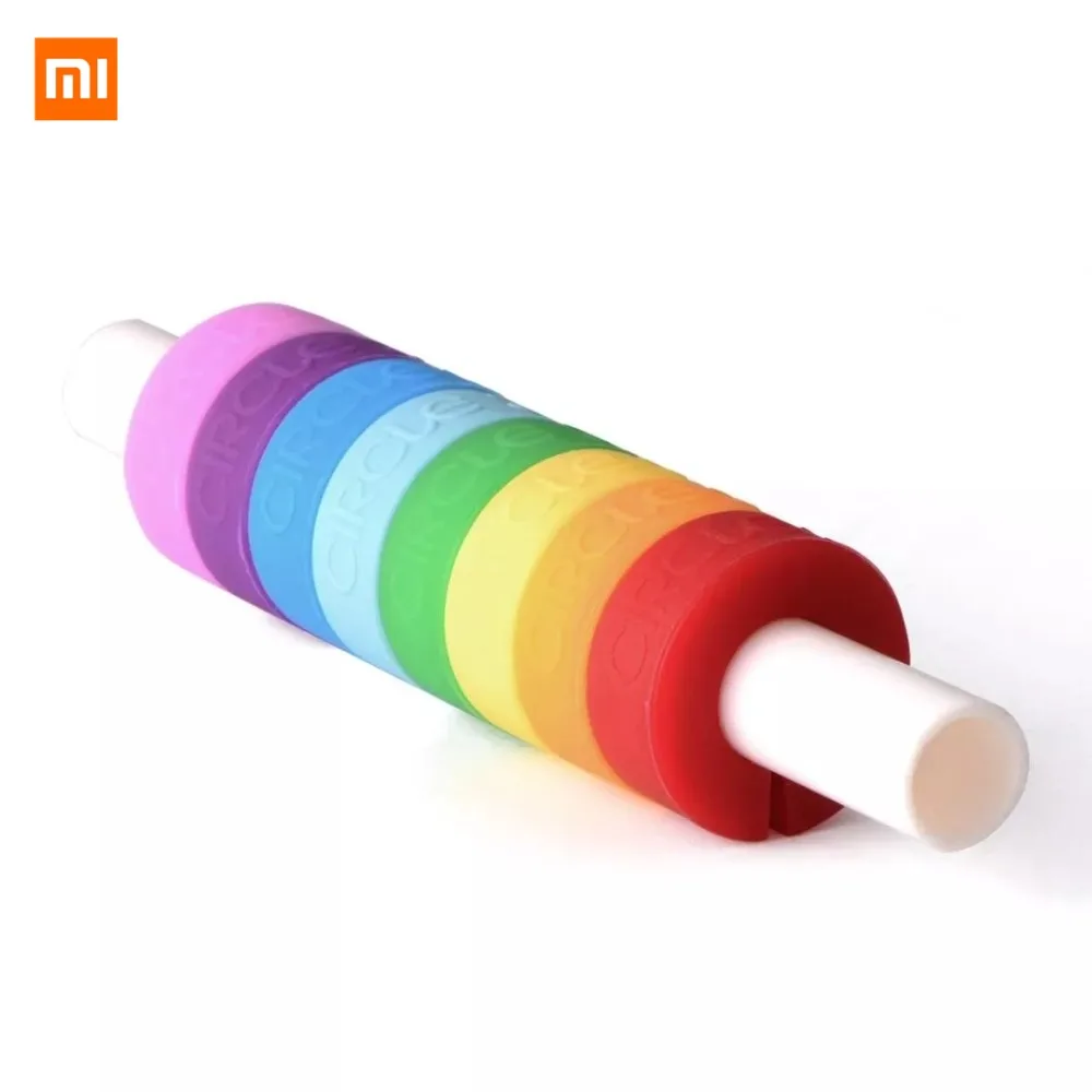 

Xiaomi CIRCLE JOY 8Pcs Wine Glass Identification Ring Cup Drinking Utensil Marker Reusable Silicone Glass Identifiers Food Grade