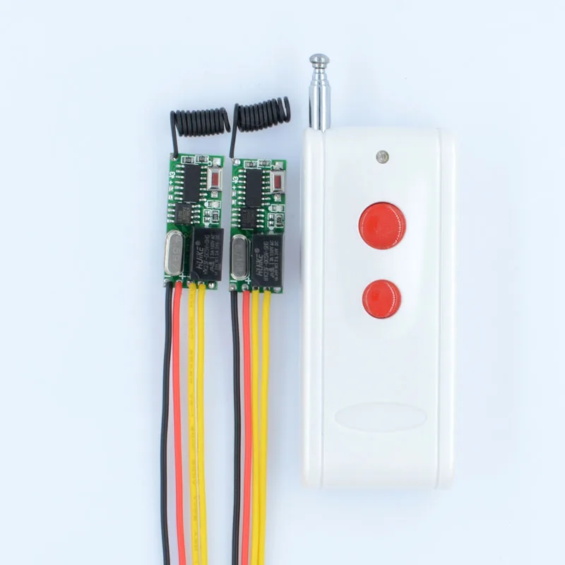 

DC3V 5V 12V RF Wireless Radio Remote Control Switch Remote Control Lighting Mini Receiver Momentary Toggle Latched