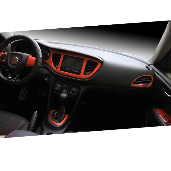 

Car-Styling Brand New Car Interior Center Console Color Change Carbon Fiber Molding Sticker Decals For Fiat Viaggio