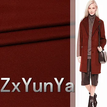 

148cm red double-sided wool fabric quality atmosphere autumn and winter women double-sided wool jacket fabric