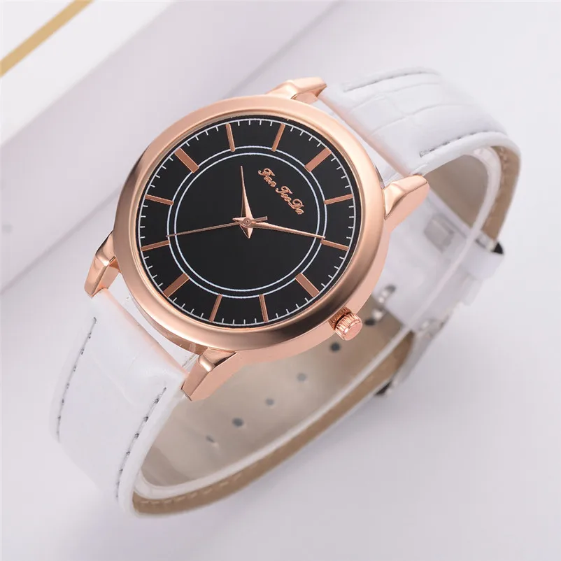 2018 Newly Design Fashion Watch Women Girl casual watches Leather bands Analog Quartz Wrist Watch clock Montre femme Y12 (11)