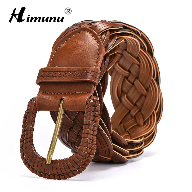 Himunu новые модные туфли из натуральной кожи ремень для Для женщин брендовые