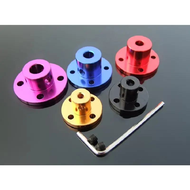 3pcs/lot 3 8mm Rigid Couplings Aluminum Alloy Flexible Flange Coupling