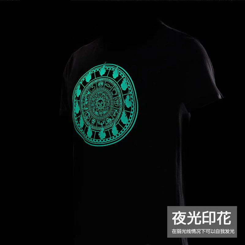Мужская футболка TEE7 Классическая золотого цвета в стиле аниме Saint Seiya Fire clock