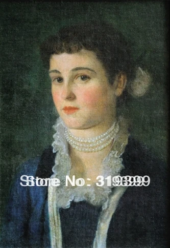 

Gustav Klimt Oil Painting reproduction on Linen Canvas,Portrait of Clara Klimt,Free Fast Shipping,100% handmade,Museam Quality