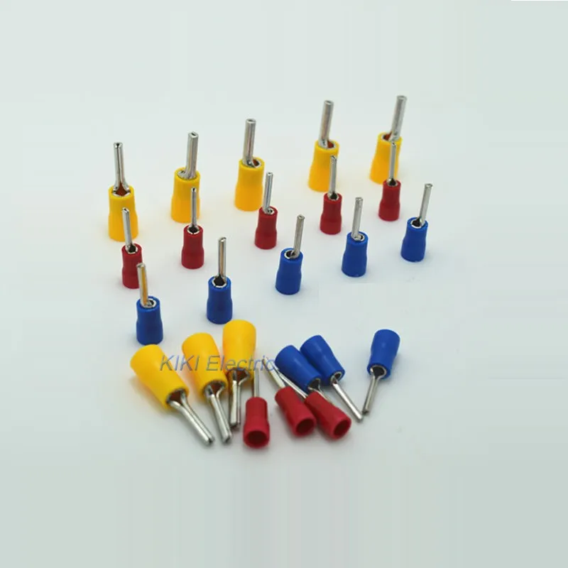 PTV1.25 12 Copper Ends 1000PCS/lot Red Insulated Pin Terminal Electric
