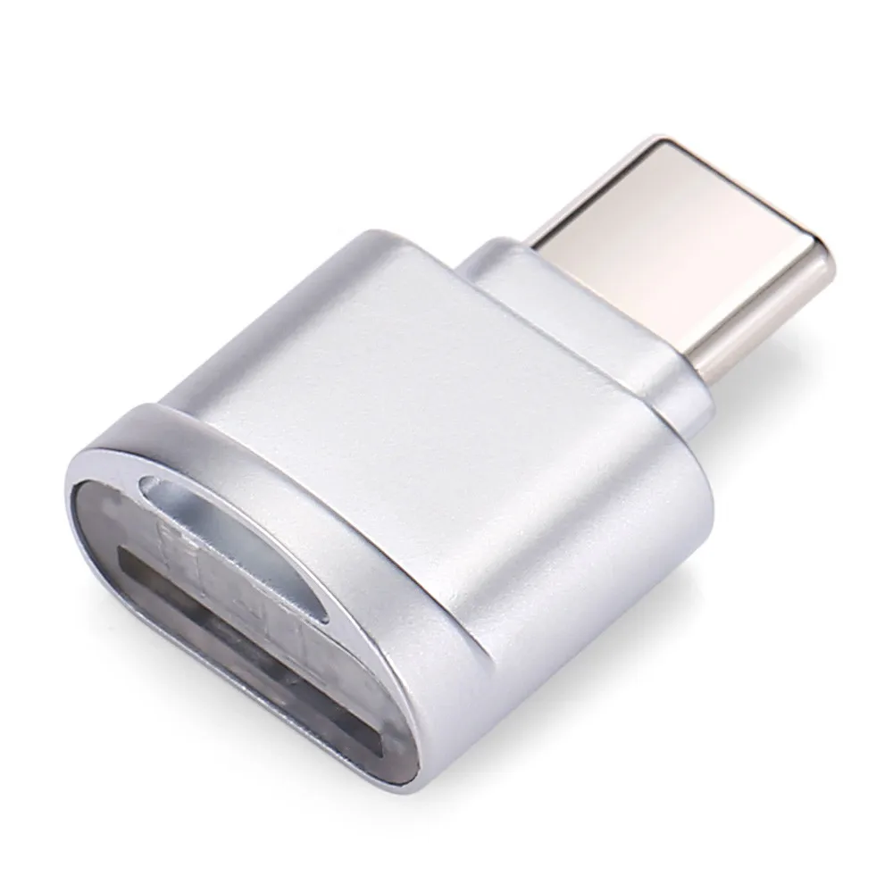 Компьютерные аксессуары кардридер сплав USB 3,1 type C Micro SD TF считыватель карт OTG адаптер для Samsung Galaxy S8 смартфон L0225