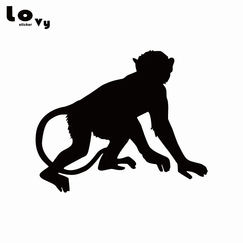 

Jungle Monkey Vinyl Car Sticker Creative Cartoon Animal Silhouette Car Decal