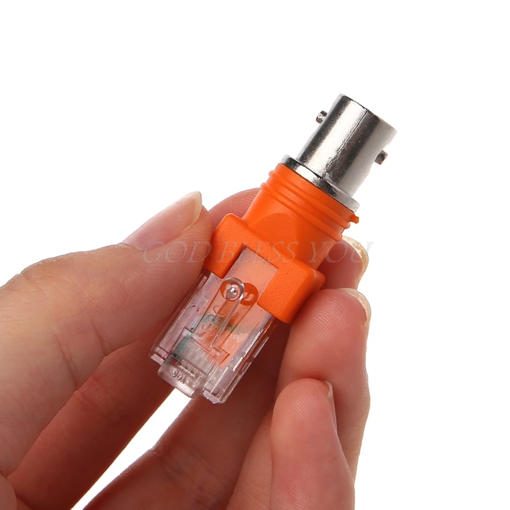Переходник BNC Female / F на RJ45 Male 1 шт. крепление панель монитора аксессуары Прямая