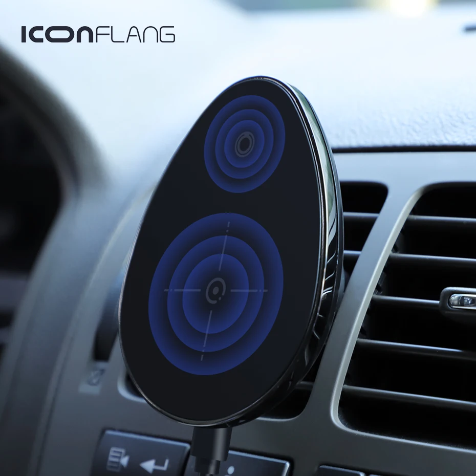 Wireless Charger Magnetic Car Phone Holder Qi Wireless charging Air Vent Mount Car holder for iPhone X XS XR 8 8P Built-in Qi