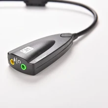 NOYOKERE USB звуковая карта 5H V2 7,1 внешний аудио адаптер 3,5 мм USB для 3D CH виртуальный канал Звуковая дорожка для портативных ПК
