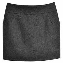 Пакет бедра юбка, женский шерстяной юбка