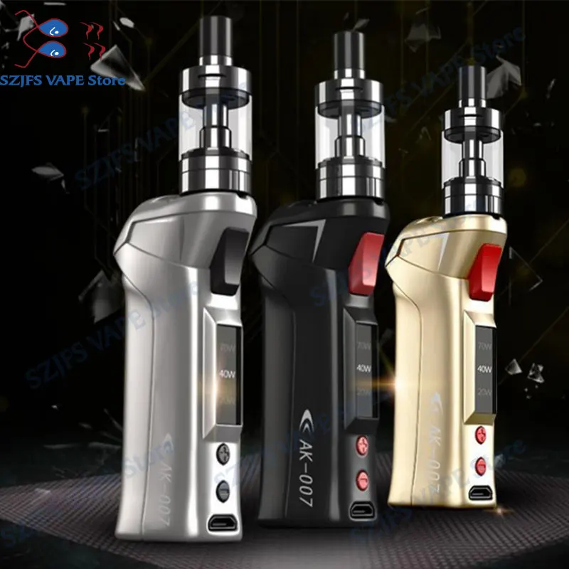 

SUBTWO AK-007 70W Vapor Kit with 510 Thread 2ml Atomizer Target Pro VTC tank mod vs LED display Electronic Cigarette Kit vs