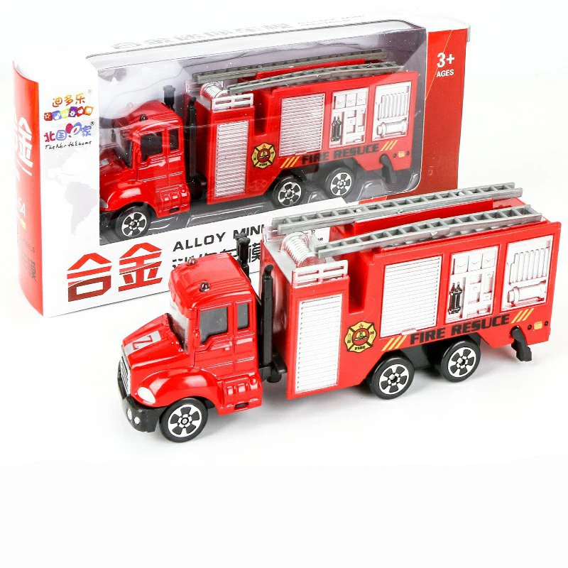 Мини игрушки 1:64 автомобильная модель сплав Воздушная лестницы пожарная машина