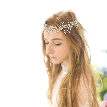 Хрустальный жемчуг свадебный Венчальный со стразами головная повязка ручной работы Свадебная шляпа особые случаи аксессуары для волос Головные уборы