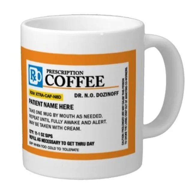 prescription coffee mug personalize it with a custom name great for