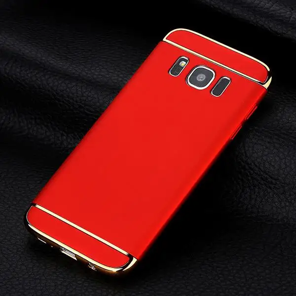 

for Samsung S8 case bumper Galaxy s8 case cover back luxury thin hard 3 in 1 protective coque for samsung galaxy s8 s8 plus