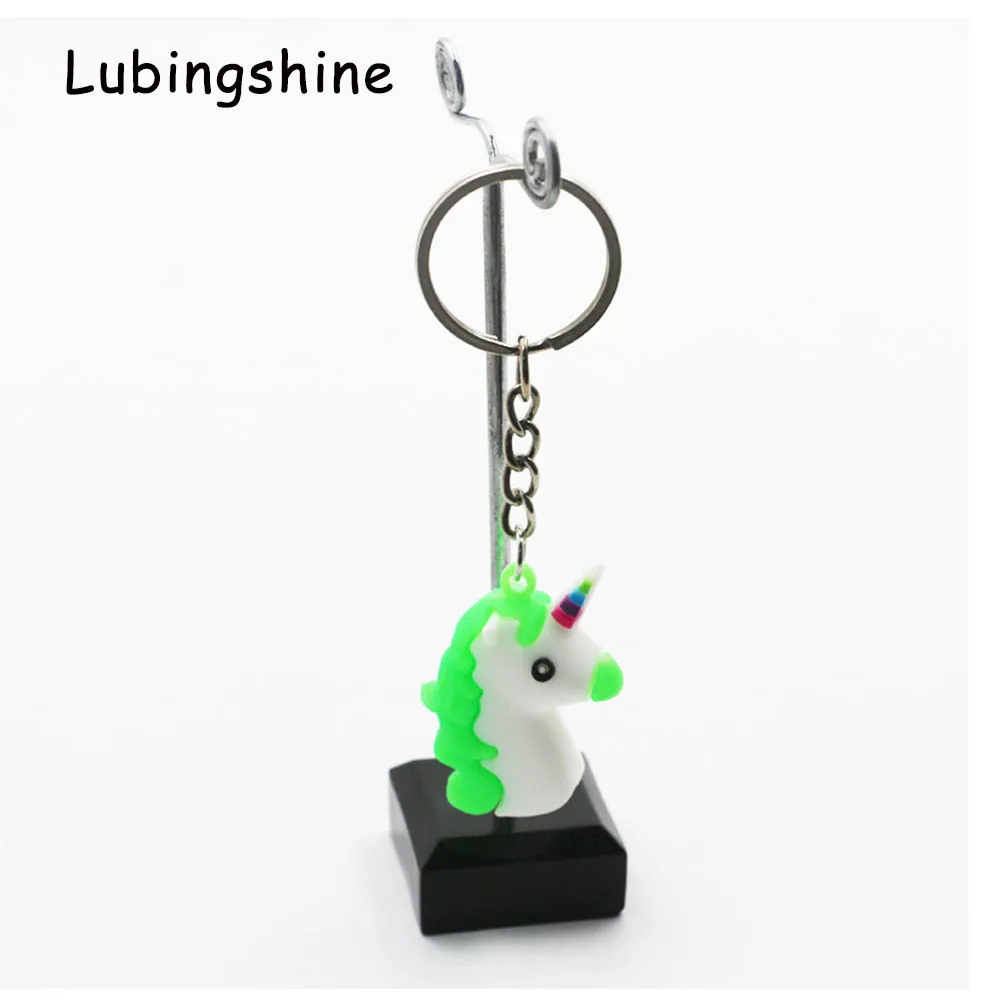 Hot Sale Cute Cartoon Unicorn Keychains Soft PVC Animal Keychain Key Holder Accessory Women Bag Charm Ring Child Party Gifts |
