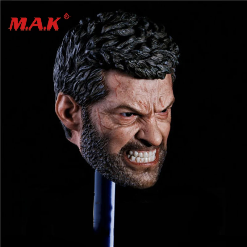 

New 1:6 Scale Logan Head Sculpt Wolverine Hugh Jackman Angry Version fit 12" Action Figure for Collection as Gift