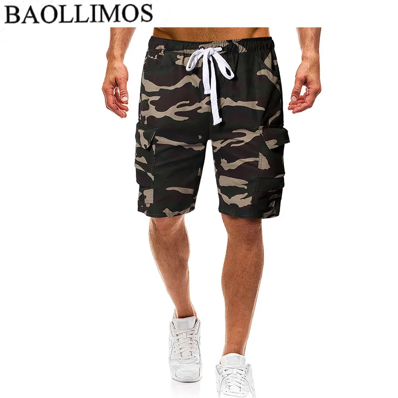 Высокое качество Для мужчин камуфляж карго-шорты камуфляжные Для мужчин мужские шорты в повседневном стиле летние шорты человек военные короткие штаны