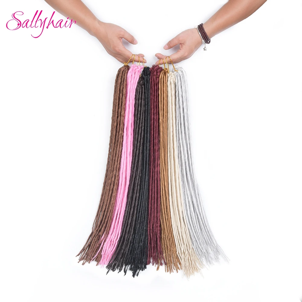 1 pack 24strands dreadlocks Crochet Braids Synthetic Hair Extensions Braiding Hair (10)