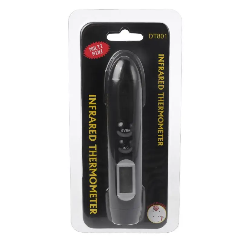 DT801 Мини Инфракрасный термометр ручка Тип Бесконтактный ИК измеритель температуры бытовой пищевой термометр