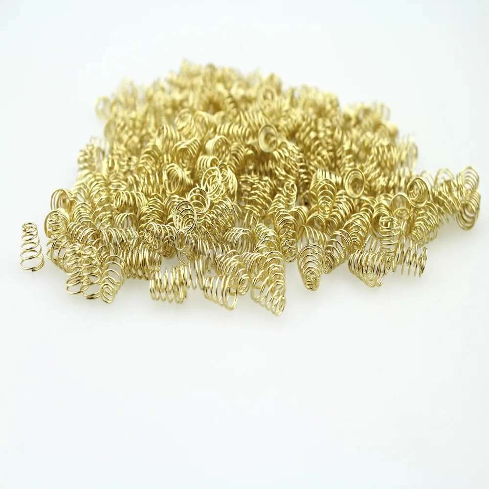 9mm x 8mm Aurification Small Spring for Flashlight Packaged of 100pcs