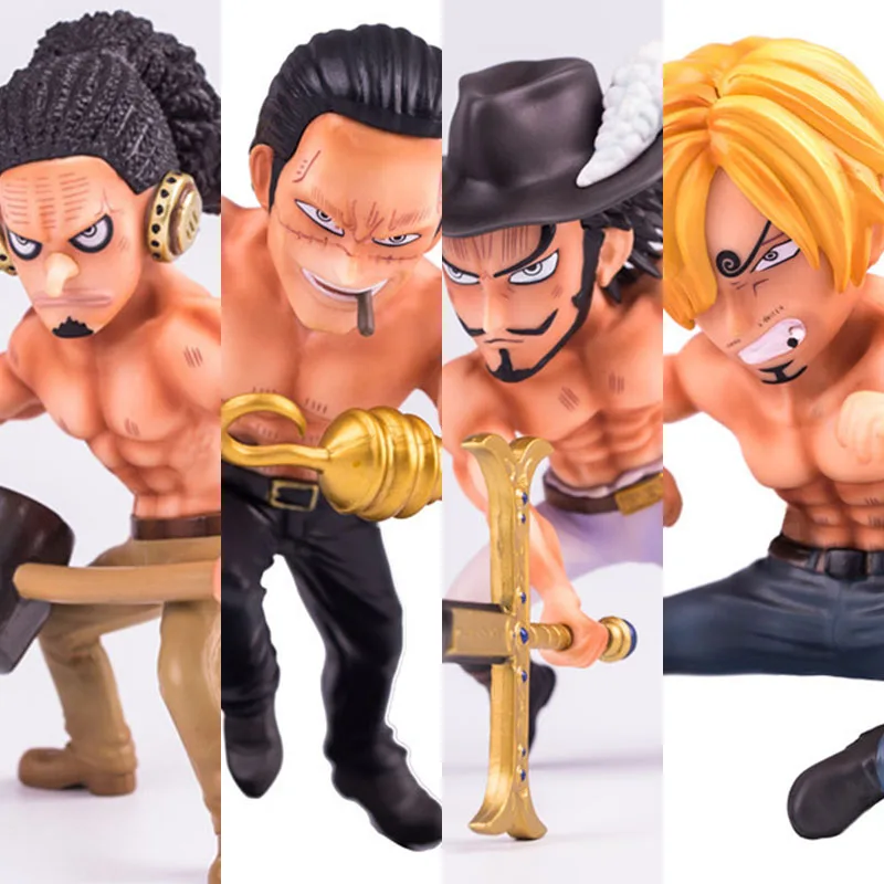 Фигурка Sanji & Dracule Mihawk Sir крокодил Usopp из аниме без рубашки модель игрушки|Игровые