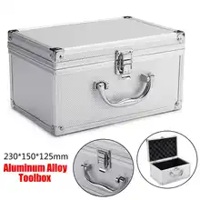 23x15x12,5 см ящик для инструментов, алюминиевый сплав, коробка для хранения для дома, портативный чехол для хранения, органайзер для багажа, чехол, инструменты
