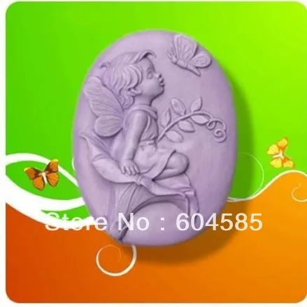 Ангел с бабочкой 50048 Ремесло Искусство Силиконовое мыло формы для рукоделия