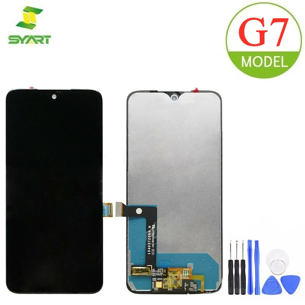 

For Motorola G7 LCD Display Touch Screen Digitizer Assembly Repair Replacement + Free Tools For Moto G7 LCDs Screen