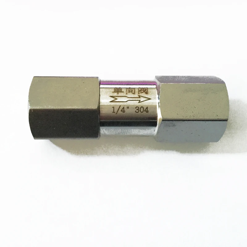 В сочетании модульная обратный клапан 1/" 3/8" 1/" 3/4" " SS304 цепочки шлифованне из нержавеющей стали в одну сторону отдельно обратный клапан Полный запорный клапан