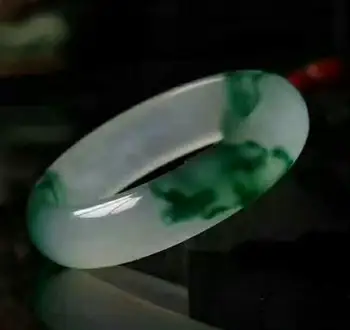 

Natural Jade Bracelet Genuine Fine Silver Bracelets Bangles Jewelry Retro Wedding Accessories