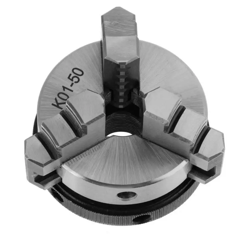 

K01-50 50mm Scroll Chuck Mini Woodworking Hand Chuck with 3 Jaws & Mounting Thread