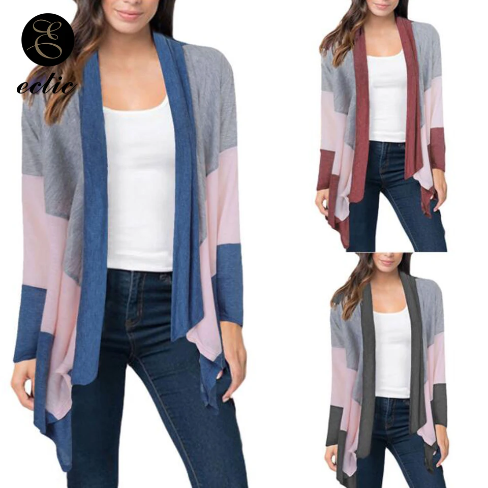 

Mantle Cloak Poleron Mujer 2019 Striped Women Hoodies Dames Thin Sweatshirt Casual Color Block Hoodie Fashion Irregular Hoodie