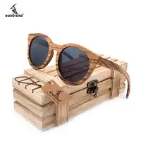BOBO BIRD AG009a Fashion Handmade Nature Zebra Wooden Sunglasses Creative Design Rray Cat Eye Shape Polarized Lens Sun Glasses