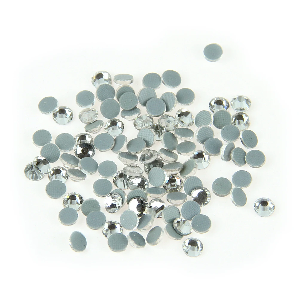 

CLEAR transparent SS12 1440pcs/bag DMC Hot Fix Rhinestone Crystal Flatback Loose Strass Rhinestone for clothes bags accessaries