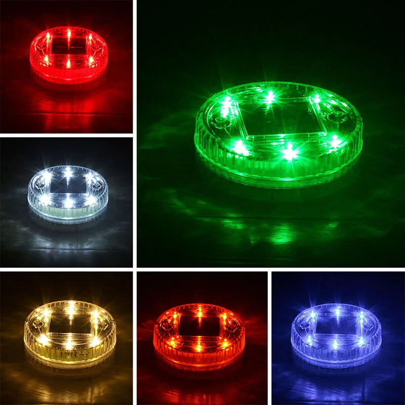 Solar Underground Lights Waterproof Pond Water Drift Decorative Light outdoor Garden lamp 6 LED Energysaving Compressive | Лампы и